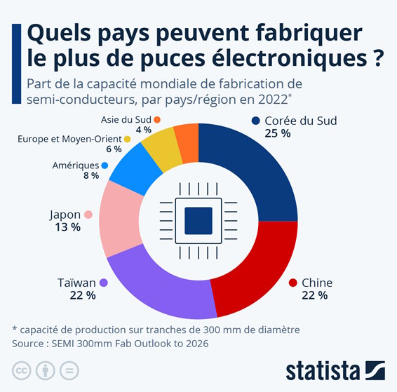 pays fabricants de puces