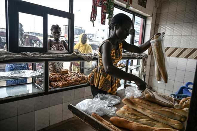 Une boulangerie d'Abidjan, le 26 juin 2022