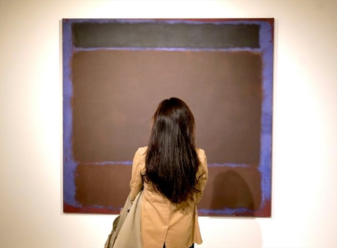 Le tableau de Mark Rothko Untitled, mis aux enchères à partir du 16 mai, à New York le 6 mai 2022