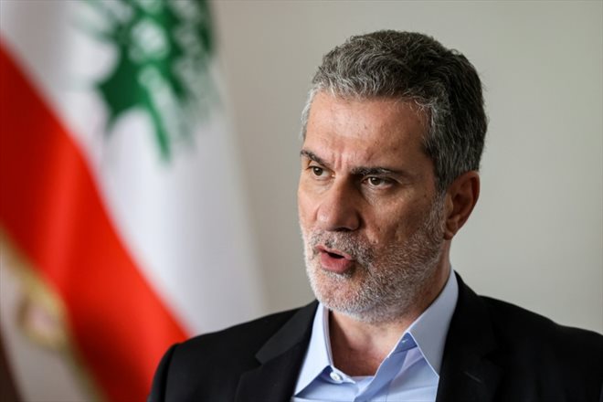 Walid Nassar, ministre libanais du Tourisme dans son bureau à Beyrouth, le 22 juin 2022