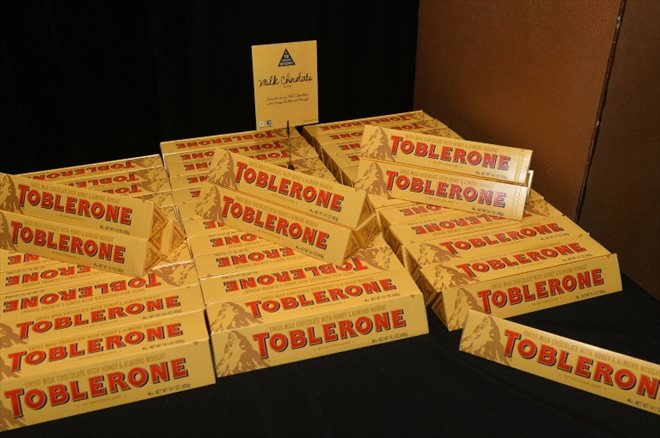 Des barres de Toblerone durant un festival de gastronomie à New York en 2014