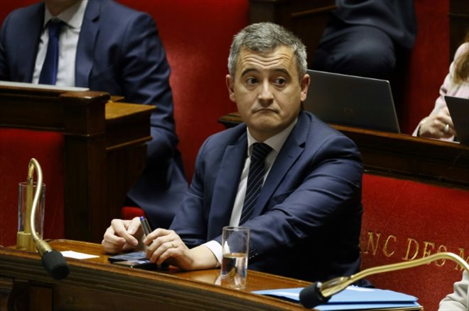 Le ministre de l'Intérieur Gérald Darmanin à l'Assemblée le 11 décembre 2023