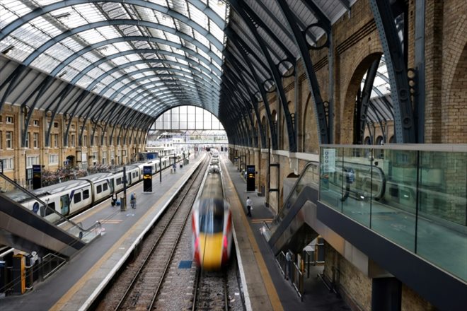 La gare de King's Cross à Londres, le 27 juillet 2022 