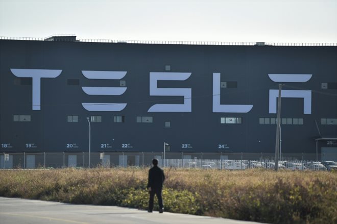 L'usine de Tesla à Shanghai, le 8 novembre  2019