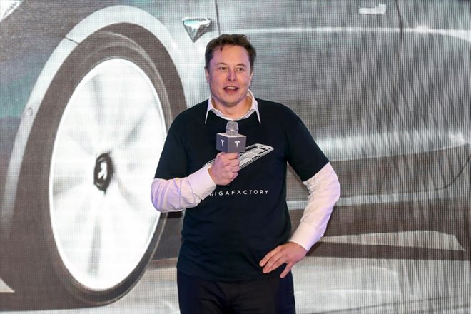 Le patron de Tesla Elon Musk à Shanghai le 7 janvier 2020