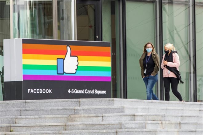 Les bureaux de Facebook à Dublin, le 7 octobre 2021 en Irlande