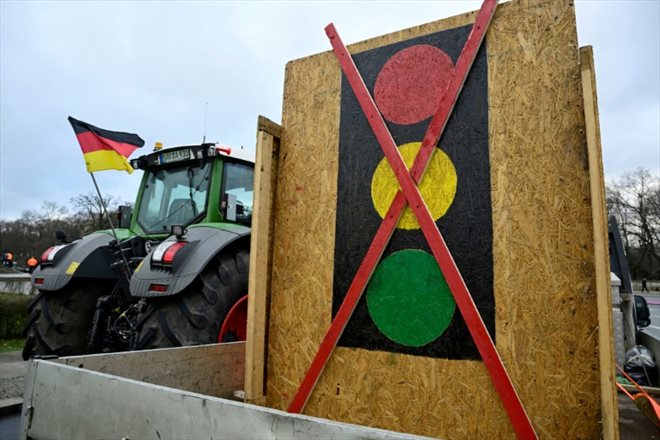 Manifestation d'agriculteurs à Berlin, le 15 janvier 2024
