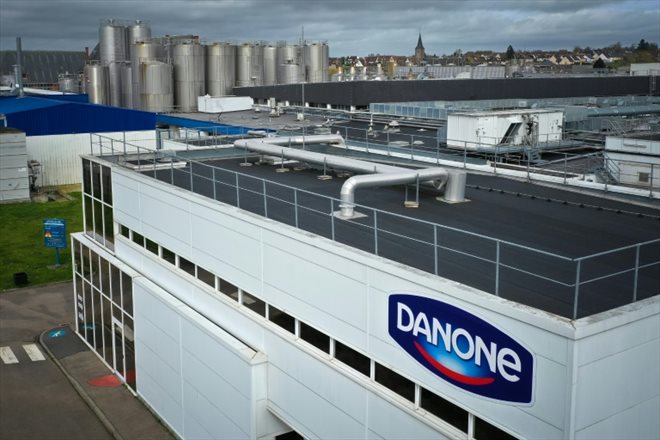 Usine Danone de  Ferrieres-en-Bray (Seine-Maritime), le 29 mars 2023.