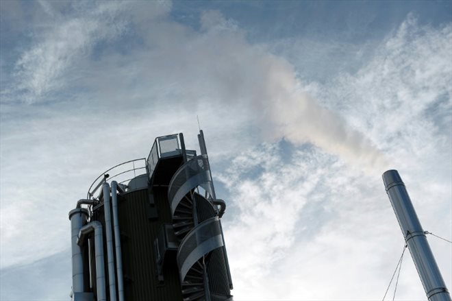 Une installation de biogaz dans le Bas-Rhin, le 5 février 2013