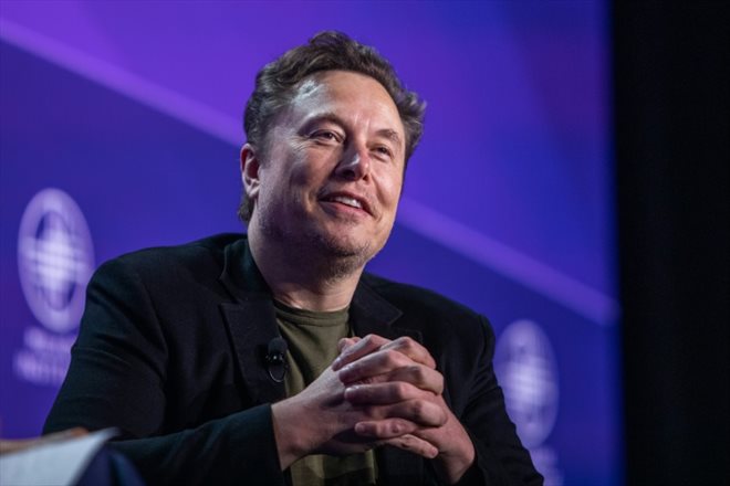 Elon Musk à la conférence annuelle du Milken Institute, à Los Angeles, en Californie, le 6 mai 2024