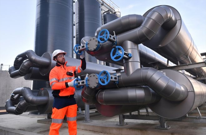 Contrôle des installations de l'unité de méthanisation de Mourenx dans les Pyrénées-Atlantiques, le 16 février 2023