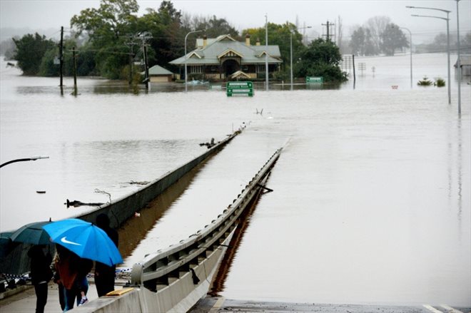 Les inondations dans les environs de Sydney, en Australie, le 6 juillet 2022