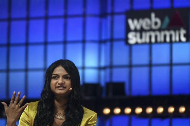 La PDG de OnlyFans Amrapali Gan au Web Summit de Lisbonne le 2 novembre 2022