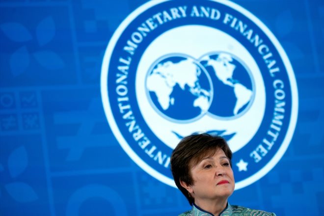 la directrice générale du Fonds monétaire international (FMI), Kristalina Georgieva, le 14 avril 2023 à Washington