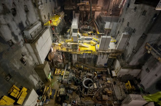 Travaux souterrains d'aménagement du barrage de Kaprun, en Autriche, le 27 juin 2023