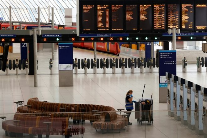 La station Waterloo à Londres le 18 août 2022 jour de grève 