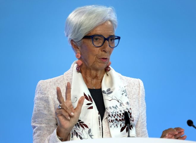 La présidente de la BCE, Christine Lagarde, le 27 juillet 2023 à Francfort, en Allemagne