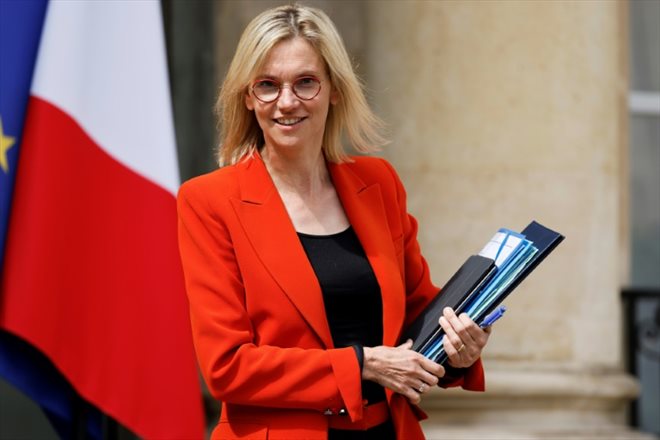 La ministre de la Transition énergétique Agnès Pannier-Runacher, à l'Elysée le 8 juin 2022