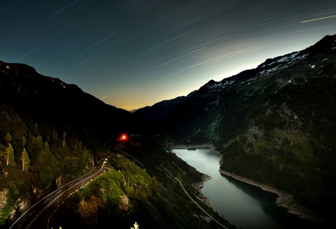 Le barrage de Speicher Galgenbichl, à Malta, dans le Tyrol autrichien, le 25 juin 2023