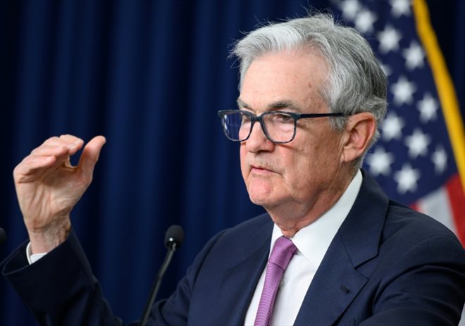 Le président de la Fed, Jerome Powell, lors d'une conférence de presse à Washington (Etats-Unis) le 14 juin 2023