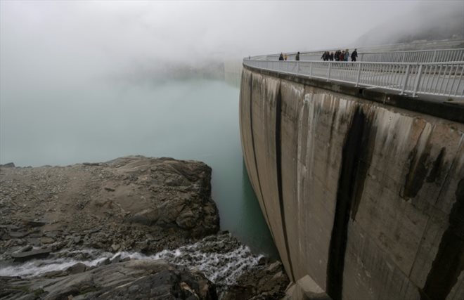 Le barrage de Mooserboden, à Kaprun, en Autriche, le 27 juin 2023