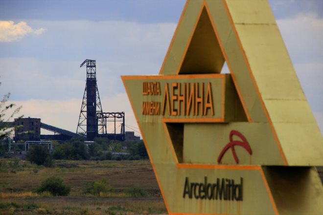 Vue de la mine Lénine, où ont eu lieu plusieurs accidents mortels, à Chakhtinsk dans le centre du Kazakhstan, le 8 septembre 2023