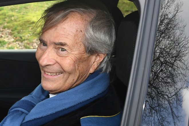 Vincent Bolloré lors d'une cérémonie marquant le 200e anniversaire de son groupe à la chapelle Kerdevot à Ergue-Gabéric, le 17 février 2022