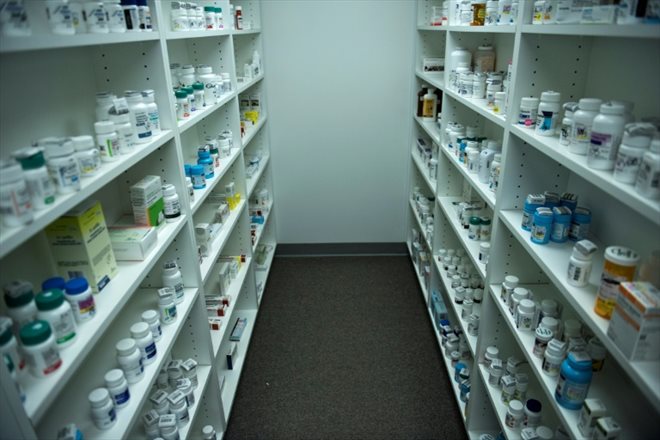 Des médicaments dans une pharmacie de Virginie-Occidentale, le 21 mars 2017