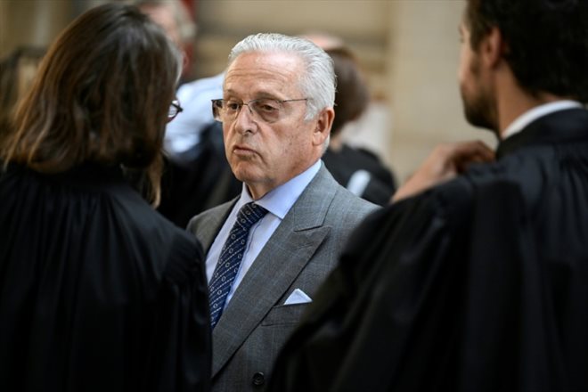 Le marchand d'art franco-américain  Guy Wildenstein au palais de justice de Paris, le 18 septembre 2023