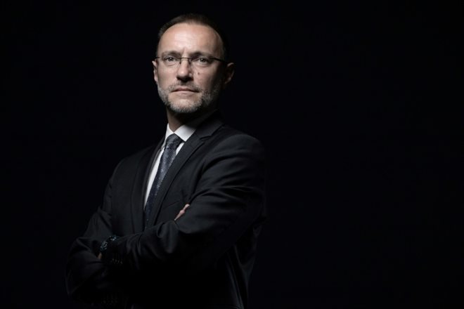 Nicolas Forissier, ancien responsable de l'audit interne d'UBS France, devenu lanceur d'alerte, le 11 mai 2022 à Paris