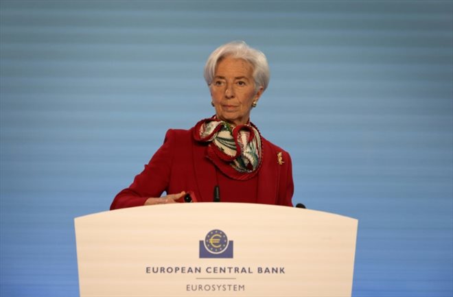 La présidente de la BCE Christine Lagarde à Francfort, le 16 mars 2023
