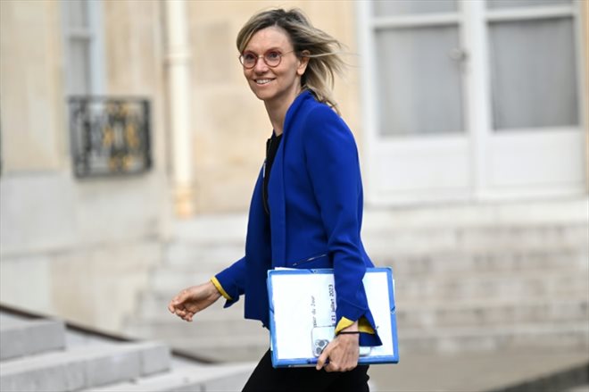 La ministre de la Transition énergétique Agnès Pannier-Runacher à Paris le 20 juillet 2023 