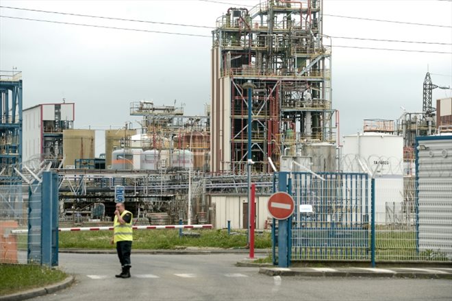 L'usine Sanofi de Mourenx, dans les Pyrénées-Atlantiques, le 1er juillet 2019