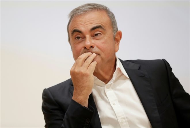 L'ancien patron de l'alliance Renault Nissan Carlos Ghosn lors d'une conférence de presse à Jounieh (Liban), le 29 septembre 2020 