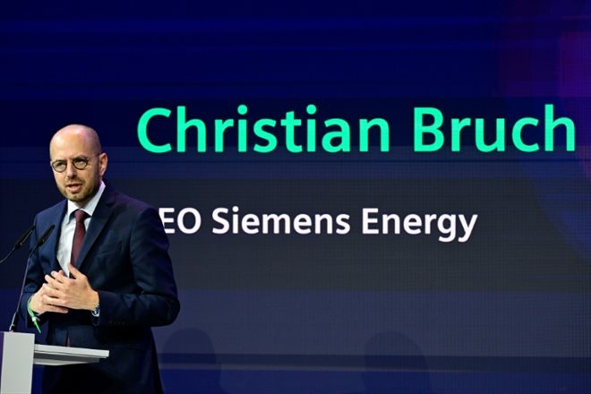 Le PDG de Siemens Energy, Christian Bruch, à Berlin le 8 novembre 2023