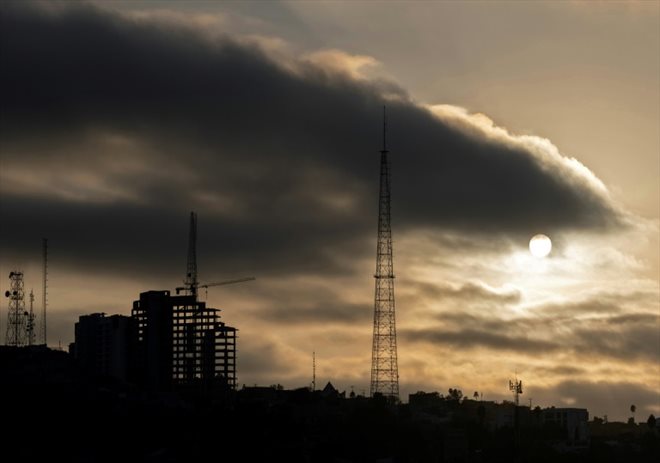 Des immeubles en construction à Tijuana, le 3 octobre 2022 dans l'Etat de Basse-Californie, au Mexique