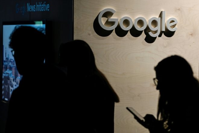 Le stand Google lors d'une conférence à Berlin sur les médias numériques, le 9 juin 2022