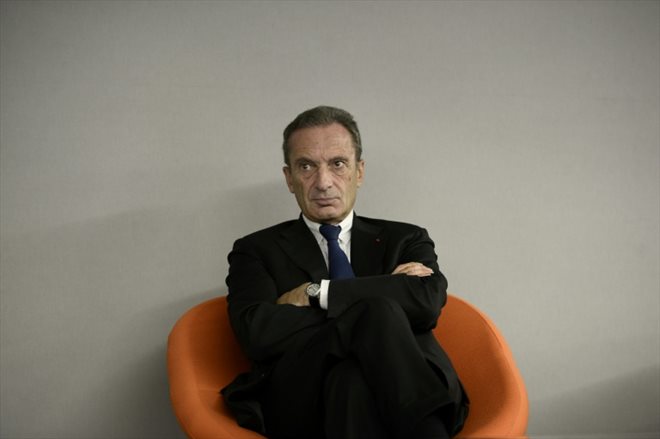 Le PDG d'EDF, Henri Proglio, au Bourget le 14 octobre 2014