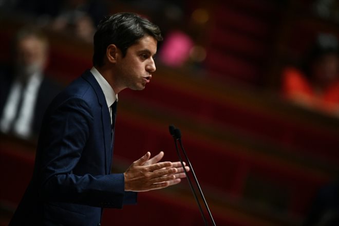 Le ministre des Comptes publics, Gabriel Attal à l'Assemblée nationale, le 10 octobre 2022