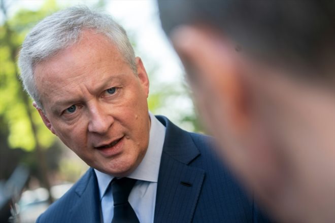 Le ministre de l'Economie, Bruno Le Maire, à Washington, le 12 avril 2023