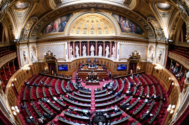 Le Sénat, à Paris, le 17 novembre 2022