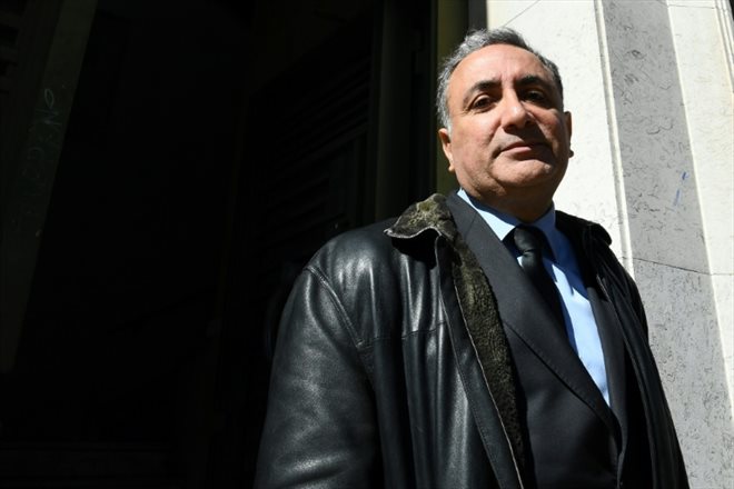 Marc Cherqui, ancien directeur financier de la société de services pétroliers Bourbon à la sortie du palais de justice de Marseille, le 18 mars 2019