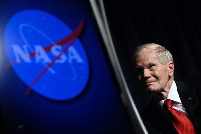 L'administrateur de la Nasa Bill Nelson lors d'une conférence de presse au siège de la Nasa à Washington, le 14 septembre 2023