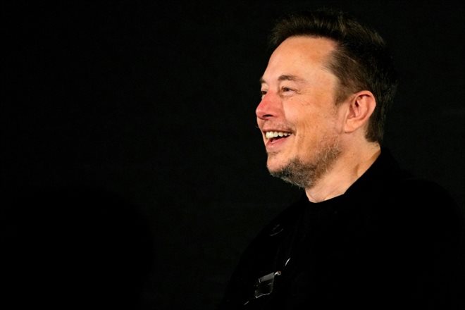 Elon Musk à Londres, le 2 novembre 2023