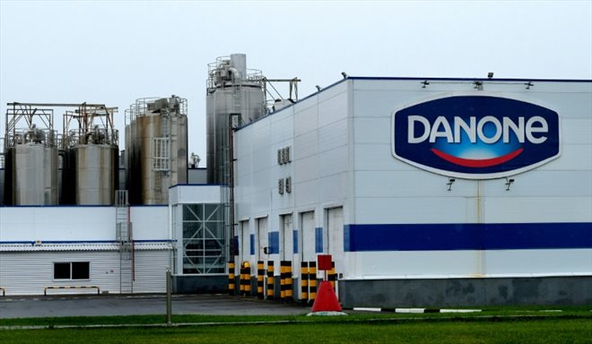 Une usine du groupe français Danone près de Tchekhov au sud de Moscou, le 22 juillet 2017