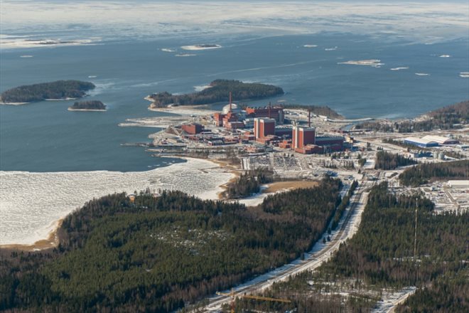 La réacteur nucléaire EPR d'Olkiluoto, en Finlande, le 10 mars 2021