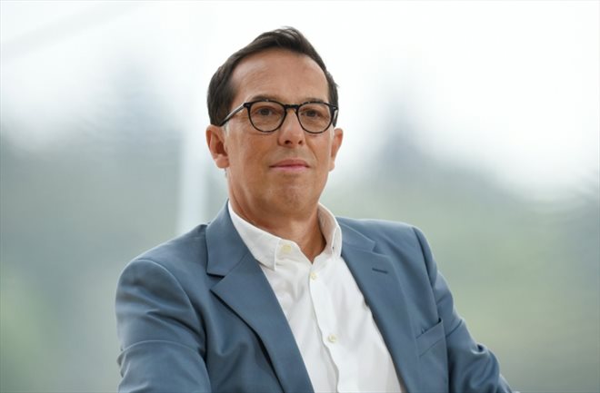 Le directeur général du groupe L'Oréal, Nicolas Hieronimus, le 26 août 2021 à Paris