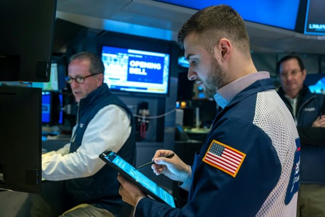 Des opérateurs du New York Stock Exchange