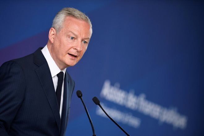 Le ministre de l'Economie et des Finances Bruno Le Maire, lors d'une conférence de presse à Paris, le 19 juin 2023