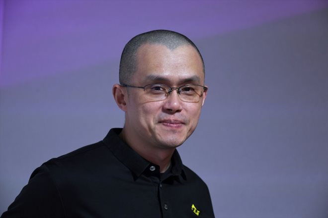 Changpeng Zhao, patron de Binance, la principale plateforme d'échange de cryptoactifs, lors d'une interview au salon VivaTech, le 16 juin 2022 à Paris